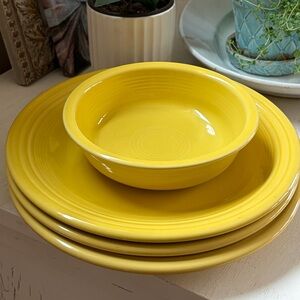 Fiestaware Sunflower Yellow Plate & Bowl Collection💛